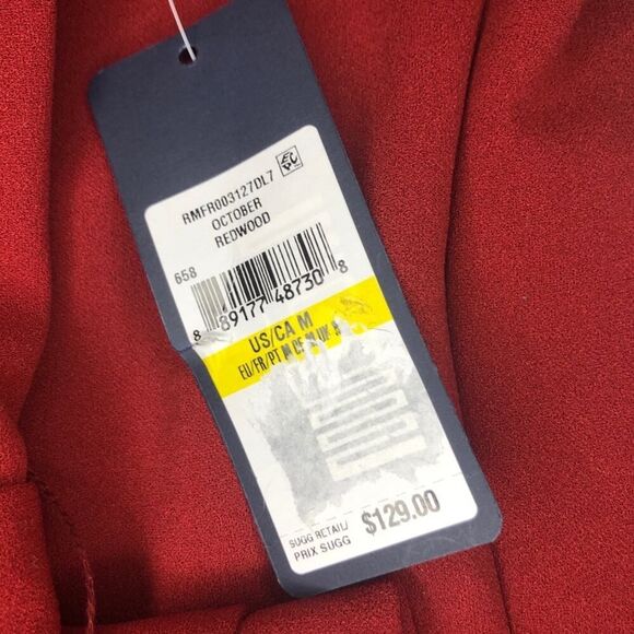 RACHEL Rachel Roy Iona Red Jumpsuit Medium - Picture 7 of 8